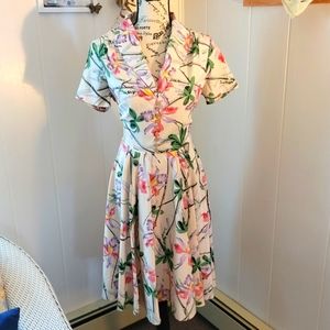 Hell Bunny Vixen Vtg style paradise 50's dress
